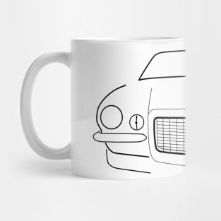 Camaro 1973 classic muscle car black outline graphic Mug